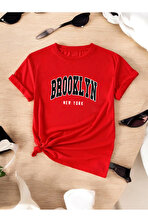 Unisex Brooklyn New York Baskılı Tasarım Tshirt - FLO 3 Al 1 Öde