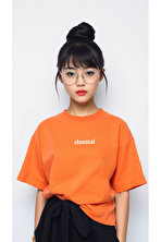 Classical Baskılı Oversize Tshirt - FLO 3 Al 1 Öde