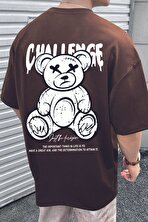 Unisex Chalenge Sırt Baskılı Tasarım Tshirt - FLO 3 Al 1 Öde