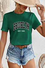 Unisex Brooklyn New York Baskılı Tasarım Tshirt - 3 Al 1 Öde