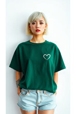Heart Baskılı Tasarım Tshirt - 3 Al 1 Öde