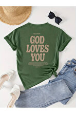 Good Loves You Baskılı Unisex Oversize Tshirt - FLO 3 Al 1 Öde