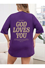 Good Loves You Baskılı Unisex Oversize Tshirt - 3 Al 1 Öde