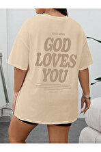 Good Loves You Baskılı Unisex Oversize Tshirt - FLO 3 Al 1 Öde