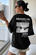 Unisex 1898 Brooklyn Baskılı T-shirt - 3 Al 1 Öde