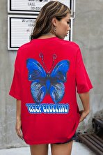 Unisex Butterfly Baskılı T-shirt - 3 Al 1 Öde