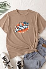 Unisex Aloha Baskılı T-shirt - 3 Al 1 Öde