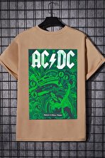 Unisex Acdc Baskılı T-shirt - FLO 3 Al 1 Öde
