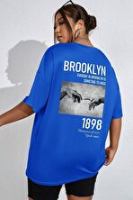 Unisex 1898 Brooklyn Baskılı T-shirt - FLO 3 Al 1 Öde