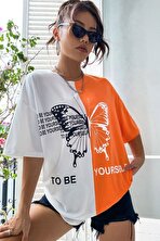 Unisex To Be Yourself Baskılı Tasarım Tshirt - 3 Al 1 Öde
