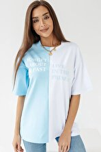 Unisex Forget Live Baskılı Oversize Tshirt - 3 Al 1 Öde