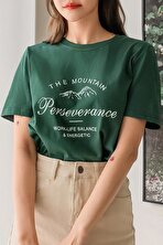 Unisex The Mountain Baskılı Tasarım Tshirt - 3 Al 1 Öde