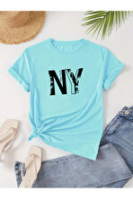 Unisex Newyork Baskılı Oversize Tshirt - 3 Al 1 Öde