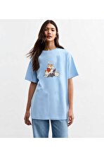 Unisex Meow Baskılı Tasarım Tshirt - 3 Al 1 Öde