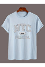 NYC Baskılı Unisex Oversize Tshirt - 3 Al 1 Öde