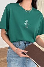 Unisex The Power Of Baskılı Tasarım Tshirt - 3 Al 1 Öde