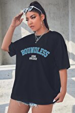 Unisex Boundless Baskılı Oversize Tshirt - 3 Al 1 Öde