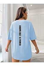 Unisex Knowledge is Power Baskılı Tasarım Tshirt - FLO 3 Al 1 Öde