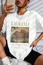 Unisex Tasmania Baskılı T-shirt - FLO 3 Al 1 Öde