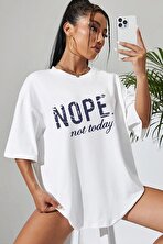 Unisex Not Today Baskılı T-shirt - 3 Al 1 Öde