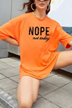 Unisex Not Today Baskılı T-shirt - 3 Al 1 Öde
