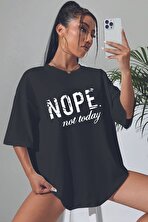 Unisex Not Today Baskılı T-shirt - 3 Al 1 Öde
