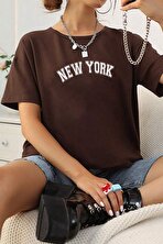 Erkek New York Baskılı Oversize Tshirt - FLO 3 Al 1 Öde