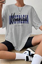 Unisex Nostalgia Baskılı Oversize Tshirt - 3 Al 1 Öde