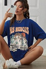 Unisex His Mercies Baskılı Oversize Tshirt - FLO 3 Al 1 Öde