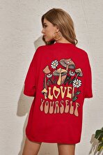 Unisex Love Yourself Baskılı T-shirt - 3 Al 1 Öde
