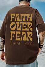 Erkek Fear Baskılı Oversize Tshirt - FLO 3 Al 1 Öde