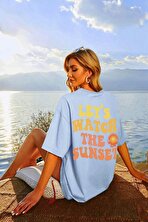 Unisex Lets Watch The Sunset Tasarım Tshirt - 3 Al 1 Öde