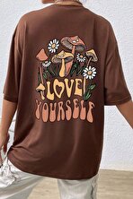 Unisex Love Yourself Baskılı T-shirt - 3 Al 1 Öde