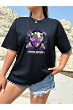 Unisex Being Weird Tasarım Basklı Tshirt - FLO 3 Al 1 Öde