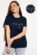Unisex Kedi Baskılı Oversize Tshirt - FLO 3 Al 1 Öde