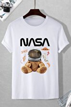 Nasa Baskılı Tasarım T-shirt - FLO 3 Al 1 Öde
