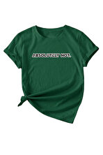 Unisex Kesinlikle Hayır. Tasarım Basklı Tshirt - 3 Al 1 Öde