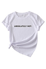Unisex Kesinlikle Hayır. Tasarım Basklı Tshirt - FLO 3 Al 1 Öde