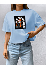 Unisex Attitude Tasarım Basklı Tshirt - 3 Al 1 Öde