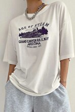 Unisex Age Of Steam Baskılı Tasarım Tshirt - 3 Al 1 Öde