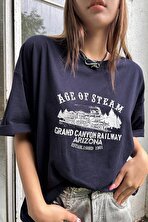 Unisex Age Of Steam Baskılı Tasarım Tshirt - FLO 3 Al 1 Öde