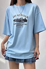 Unisex Age Of Steam Baskılı Tasarım Tshirt - FLO 3 Al 1 Öde