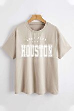 Houston Baskılı Unisex T-shirt - 3 Al 1 Öde