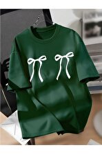 Unisex Çift Kurdele Tasarım Basklı Tshirt - FLO 3 Al 1 Öde