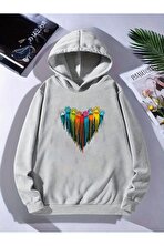 Unisex Sevimli Pati Kalp Baskılı Oversize Genel - FLO 3 Al 1 Öde