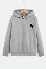 Ny Baskılı Erkek - Kız Çocuk Rahat Kalıp Sweatshirt - 3 Al 1 Öde