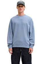 JJEARCHIVE GRAPHIC SWEAT Mavi Erkek Sweatshirt - 2. Ürüne %50 İndirim