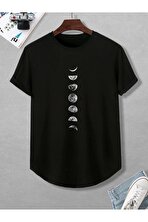 Ayın Evreleri Baskılı Tshirt - 3 Al 1 Öde