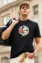 Unisex Kanagawa Oki Nami Ura Baskılı T-shirt - 3 Al 1 Öde