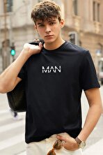Unisex Man Baskılı T-shirt - 3 Al 1 Öde